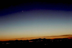 10/02/2007  Venere e Mercurio al tramonto
