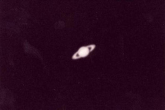 Saturno.  SC Meade 2080 in proiezione oculare con fotocamera analogica Yashica FX3